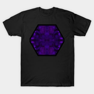 Blue/Purple and Black Ink Blot T-Shirt